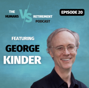 Image of George Kinder next to the title of the show.